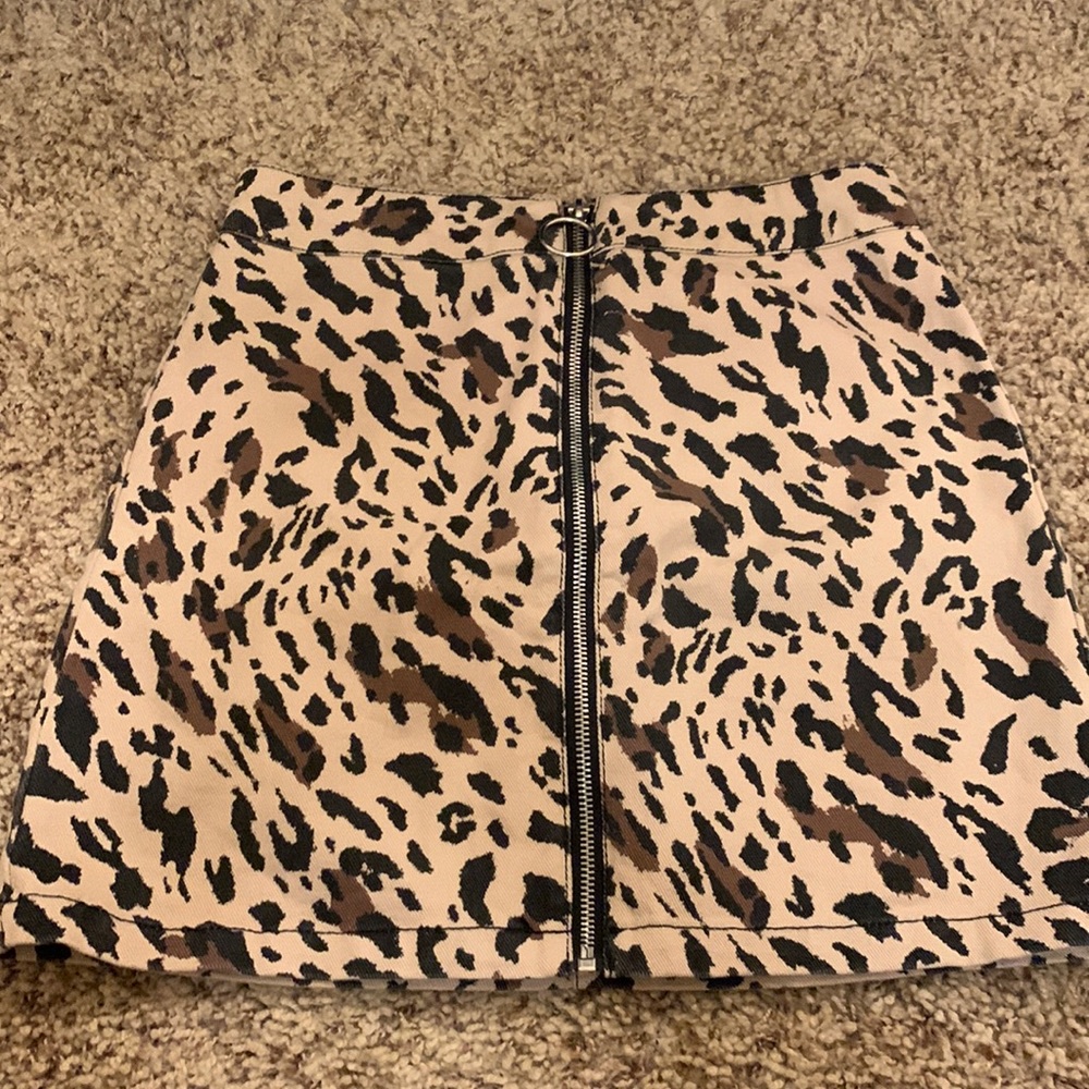 Cheetah print skirt